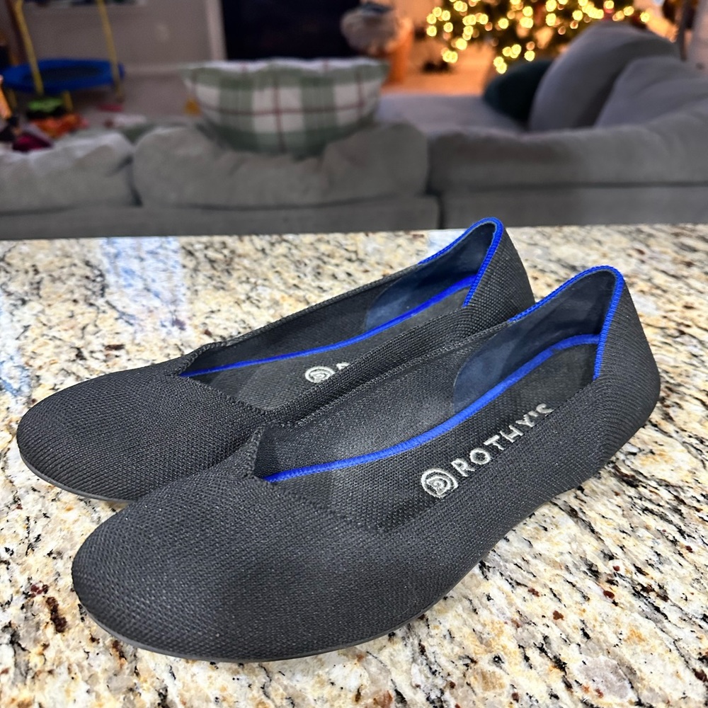 Rothy’s Flat black sz 10